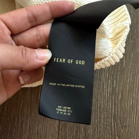 Fear of God 7th‎ Collection Overlapped Boat Neck Voluminous Sweater Medium Fall - Picture 10 of 12